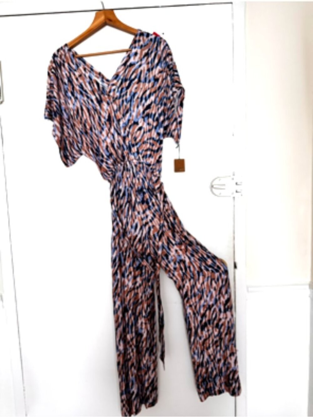 River + Sky Ines Jumpsuit In Tiger Blue - Picture 8 of 12